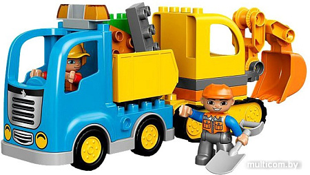 Конструктор LEGO Duplo 10812 Грузовик и гусеничный экскаватор