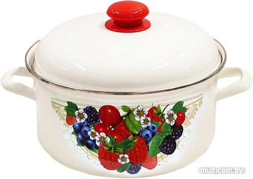 Кастрюля Лысьвенские эмали Ягодный микс С-1515АП2/4