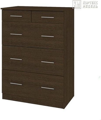 Комод Кортекс-мебель Модерн 80-5ш (венге)