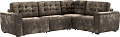 Угловой диван Мебельград Милан-3 Стандарт (тиффани коричневый)