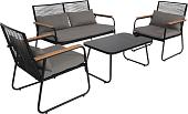 Набор садовой мебели AksHome Gardenia (черный)