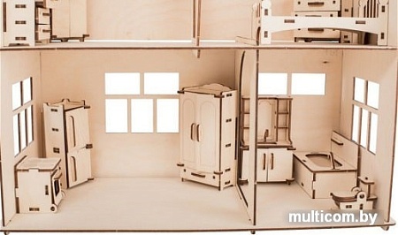 Кукольный домик ХэппиДом с мебелью HK-D002