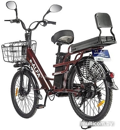 Электровелосипед Eltreco Green City E-Alfa Lux 2021 (черный)