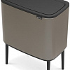 Brabantia Bo Touch Bin 11+23 л (платиновый)