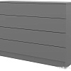 Комод Горизонт Нео 1050 4 ящика (серый графит)