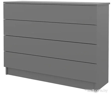 Комод Горизонт Нео 1050 4 ящика (серый графит)