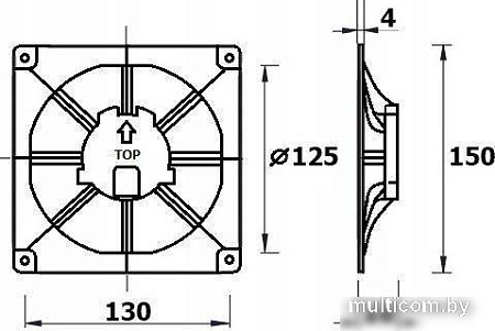 Вентиляционная решетка airRoxy dRim C300-C159