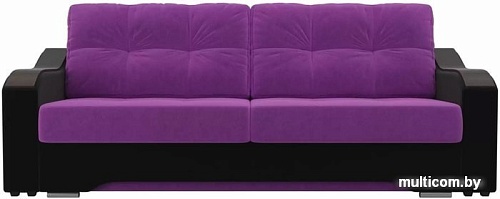 Диван Лига диванов Браун 102173 (фиолетовый/черный)