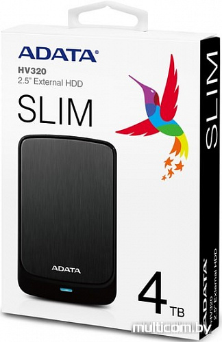 Внешний накопитель A-Data HV320 AHV320-4TU31-CBK 4TB (черный)