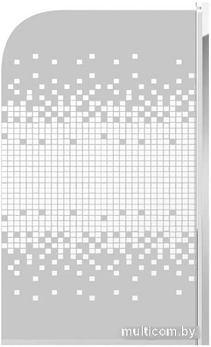 Стеклянная шторка для ванны Teymi Solli Mosaic 85x140 T00203 (прозрачное стекло/хром)