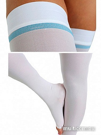 Чулки компрессионные Venoteks 2R236 2 кл.к. (L, белый)