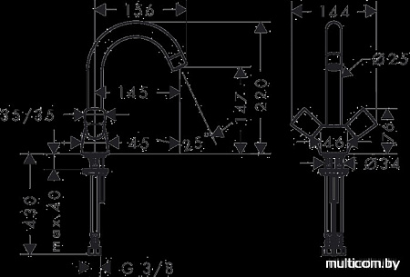 Смеситель Hansgrohe Logis 71221000