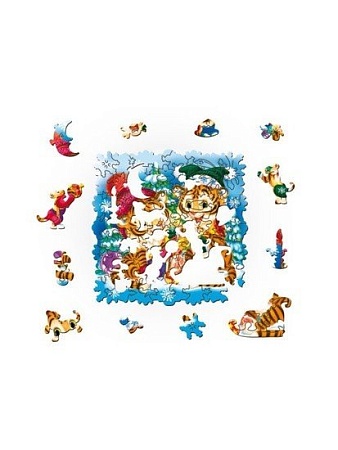 Пазл Нескучные игры Тигрята 8430