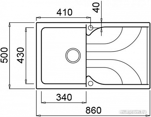 Кухонная мойка Elleci Ego 400 Ghisa M70