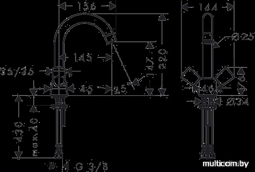 Смеситель Hansgrohe Logis 71221000