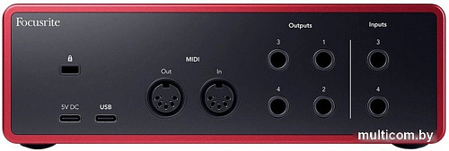 Аудиоинтерфейс Focusrite Scarlett 4i4 (4-е поколение)