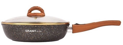Сковорода Kukmara Granit Ultra Black-Gold сгбг263а