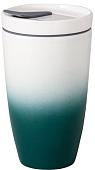 Многоразовый стакан Villeroy & Boch To Go Green 350мл (белый/зеленый)