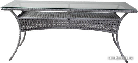 Обеденная группа Aiko Rattan Deco 5045П прямоугольный 180x90x75 (серый)