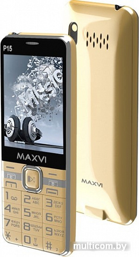 Мобильный телефон Maxvi P15 (золотистый)