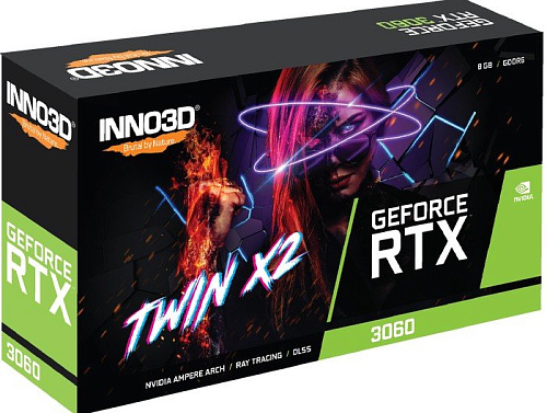 Видеокарта Inno3D GeForce RTX 3060 8GB Twin X2 N30602-08D6-11902130