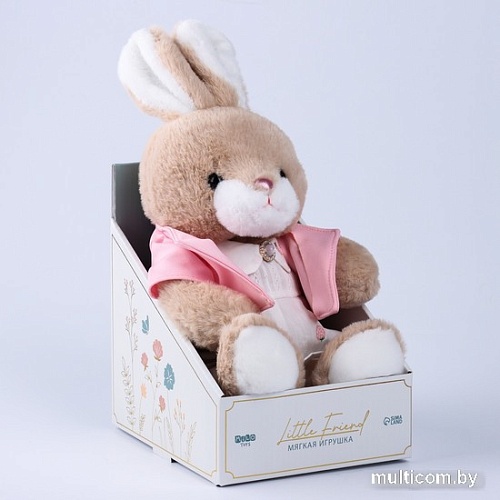 Классическая игрушка Milo Toys Little Friend Зайка в платье и розовой кофточке 9905660