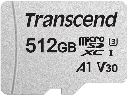 Карта памяти Transcend microSDXC 300S 512GB (с адаптером)