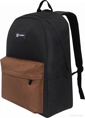 Городской рюкзак Torber Graffi T8965-BLK-BRW (черный/коричневый)