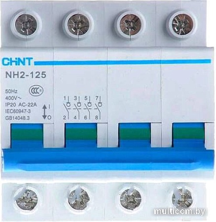 Выключатель нагрузки Chint NH2-125 4P 100A 401063