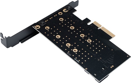 Адаптер для подключения M.2 накопителей Gembird MF-PCIE-NVME-SATA