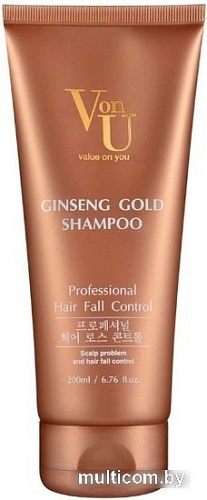 Шампунь Von-U Ginseng Gold Shampoo New 200 мл