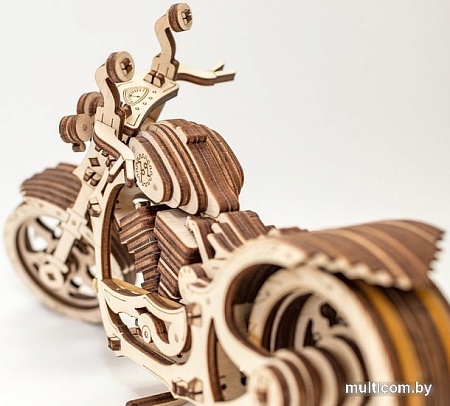 Сборная модель Eco-Wood-Art Круизер с резиномотором