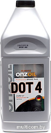 Тормозная жидкость ONZOIL DOT 4 Euro ST 0.81 л