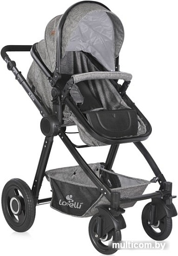 Универсальная коляска Lorelli Alexa 2019 (3 в 1, темно-серый)