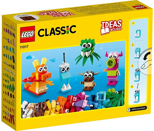 Набор деталей LEGO Classic 11017 Творческие монстры