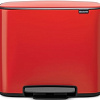 Brabantia Bo Pedal Bin 3 x 11л (пламенно-красный)