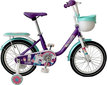 Детский велосипед Tech Team Melody 16 NN013862 (бирюзовый/фиолетовый)