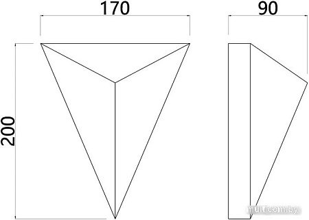 Бра Arte Lamp Trapeze A2033AP-1BK