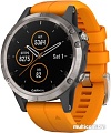Умные часы Garmin Fenix 5 Plus Sapphire (титановый/оранжевый)