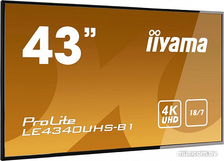 Информационная панель Iiyama LE4340UHS-B1