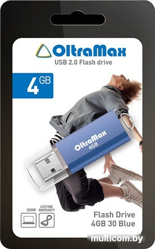 USB Flash Oltramax 30 4GB (синий)