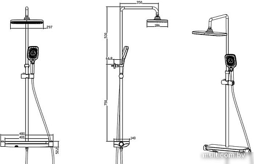 Душевая система Savol SK-H3445H