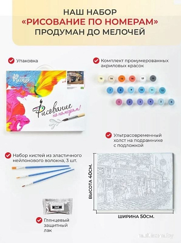 Картина по номерам ILikeGift Тропические краски J096