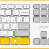 Клавиатура + мышь Acer OCC200 (белый)