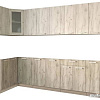 Готовая кухня Интерлиния Мила 12x30 без столешницы (дуб белый/дуб серый)