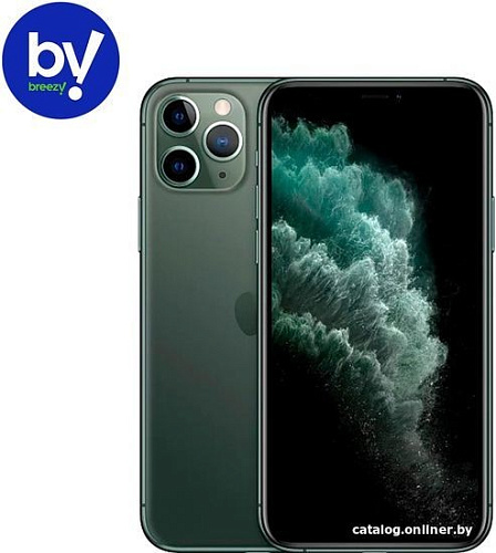 Смартфон Apple iPhone 11 Pro 256GB Воcстановленный by Breezy, грейд B (темно-зеленый)