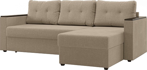 Угловой диван Mio Tesoro Атланта Лайт 111 (Savana Camel)