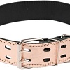 Ошейник Дарэленд простроченный 2х-слойный 45 мм 63-73 см (розовое золото)