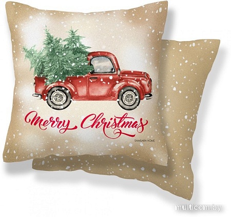 Чехол на подушку Samsara Home Красная машинка 4040Нг-7