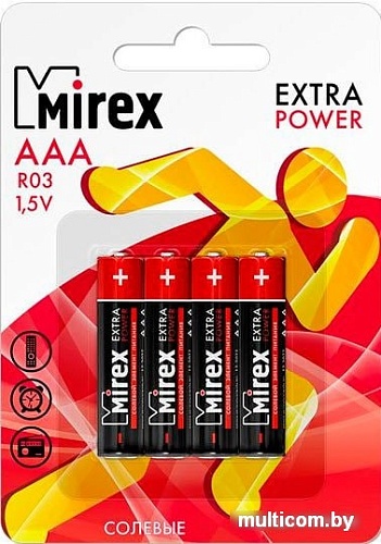 Батарейки Mirex Extra Power AAA 4 шт ER03-E4